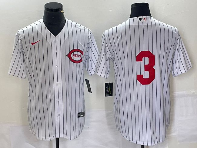 Men's Cincinnati Reds #3 Scooter Gennett White Field of Dreams Stitched Baseball Jersey Men's Cincinnati Reds #3 Scooter Gennett White Field of Dreams Stitched Baseball Jersey